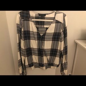 Sanctuary Plaid Blouse